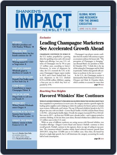 Shanken's Impact Newsletter June 1st, 2018 Digital Back Issue Cover