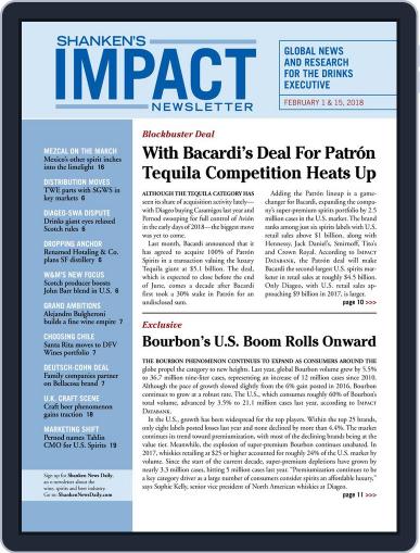 Shanken's Impact Newsletter February 27th, 2018 Digital Back Issue Cover