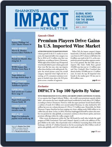 Shanken's Impact Newsletter May 1st, 2017 Digital Back Issue Cover