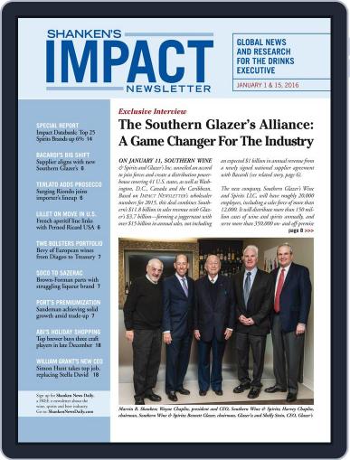 Shanken's Impact Newsletter January 25th, 2016 Digital Back Issue Cover