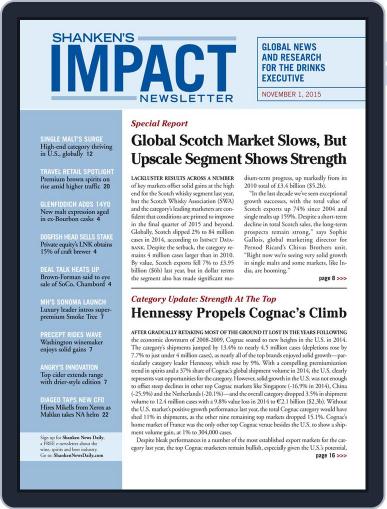 Shanken's Impact Newsletter October 19th, 2015 Digital Back Issue Cover