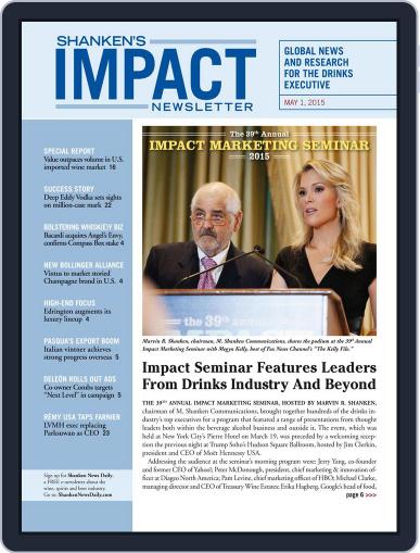 Shanken's Impact Newsletter May 1st, 2015 Digital Back Issue Cover