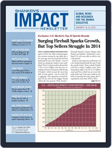 Shanken's Impact Newsletter January 30th, 2015 Digital Back Issue Cover