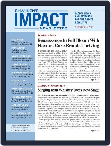 Shanken's Impact Newsletter November 15th, 2013 Digital Back Issue Cover