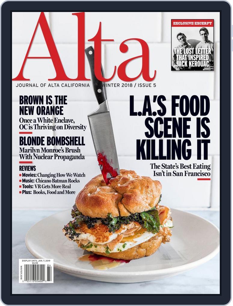 Journal of Alta California (Digital) Subscription                    December 1st, 2018 Issue