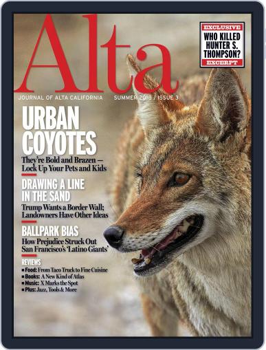 Journal of Alta California April 3rd, 2018 Digital Back Issue Cover