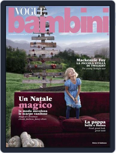 Vogue Bambini November 22nd, 2012 Digital Back Issue Cover