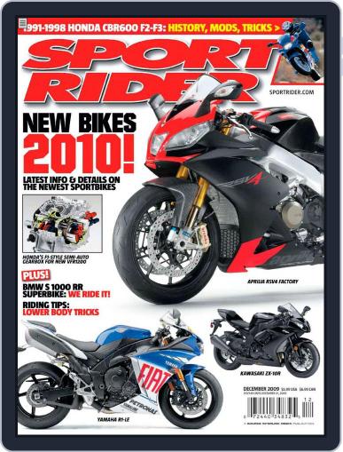 Sport Rider November 3rd, 2009 Digital Back Issue Cover