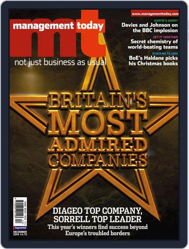 Management Today December 6th, 2012 Digital Back Issue Cover