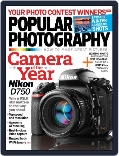 Popular Photography January 1st, 2015 Digital Back Issue Cover