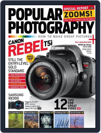 Popular Photography August 1st, 2013 Digital Back Issue Cover