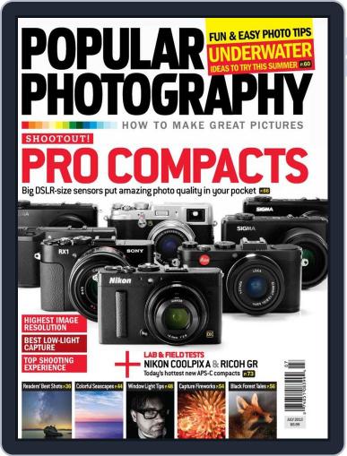 Popular Photography July 1st, 2013 Digital Back Issue Cover