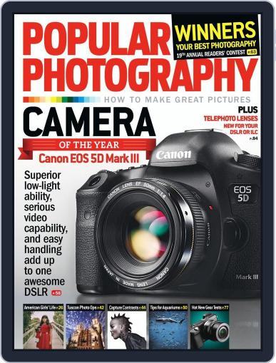 Popular Photography January 1st, 2013 Digital Back Issue Cover