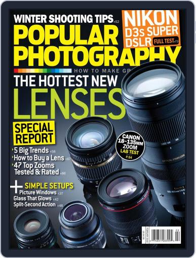 Popular Photography January 11th, 2010 Digital Back Issue Cover