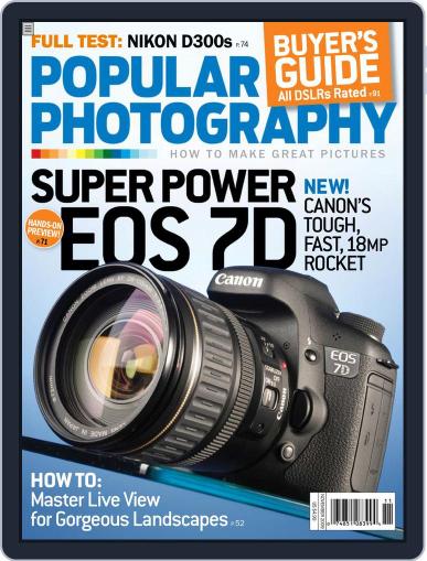 Popular Photography October 12th, 2009 Digital Back Issue Cover