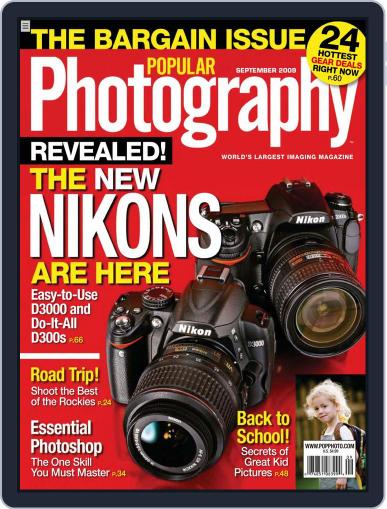 Popular Photography August 10th, 2009 Digital Back Issue Cover