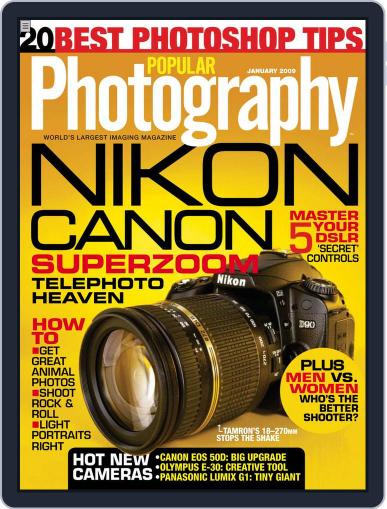 Popular Photography December 17th, 2008 Digital Back Issue Cover