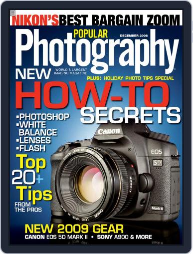 Popular Photography November 11th, 2008 Digital Back Issue Cover