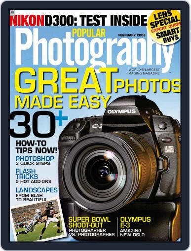 Popular Photography January 10th, 2008 Digital Back Issue Cover