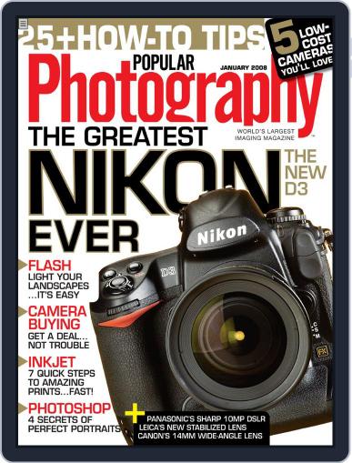 Popular Photography November 28th, 2007 Digital Back Issue Cover