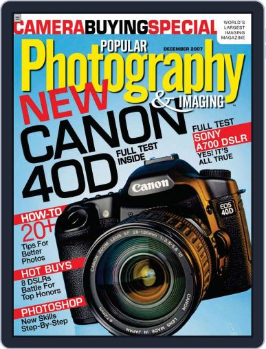 Popular Photography November 7th, 2007 Digital Back Issue Cover