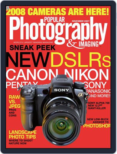 Popular Photography October 2nd, 2007 Digital Back Issue Cover