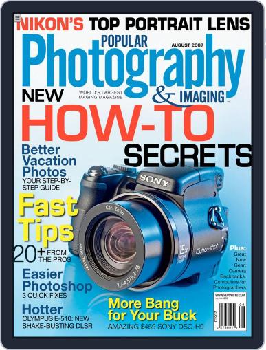 Popular Photography July 3rd, 2007 Digital Back Issue Cover