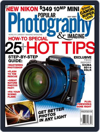 Popular Photography June 5th, 2007 Digital Back Issue Cover