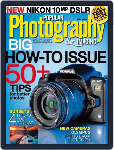 Popular Photography April 10th, 2007 Digital Back Issue Cover