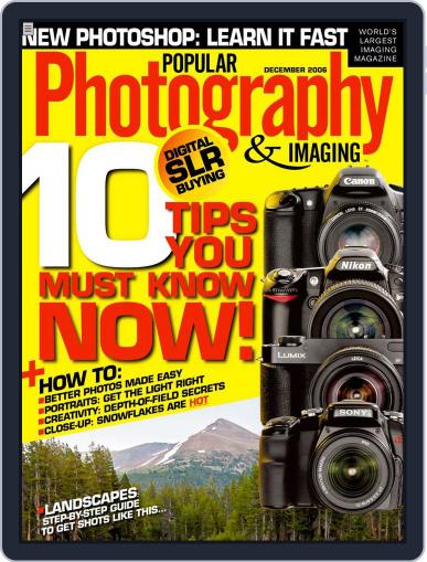 Popular Photography November 10th, 2006 Digital Back Issue Cover