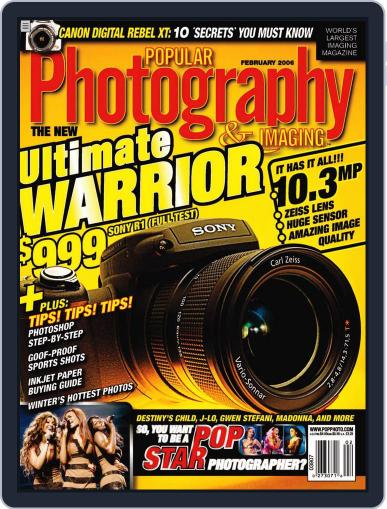 Popular Photography January 3rd, 2006 Digital Back Issue Cover