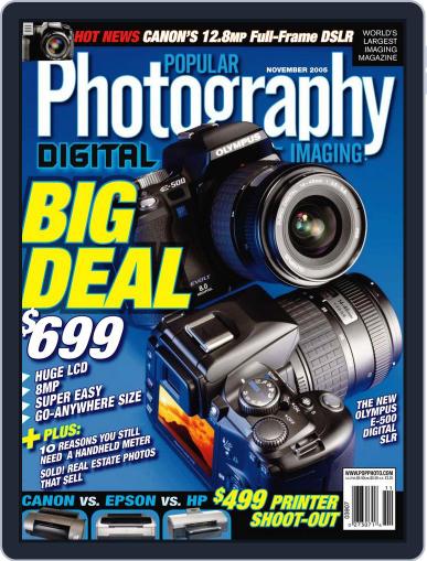 Popular Photography October 3rd, 2005 Digital Back Issue Cover