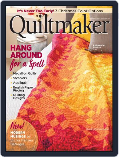 QUILTMAKER September 1st, 2019 Digital Back Issue Cover
