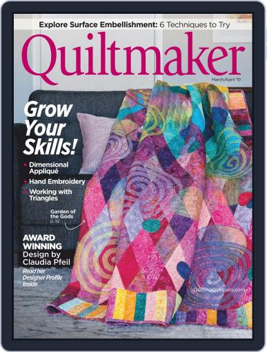 QUILTMAKER March 1st, 2019 Digital Back Issue Cover