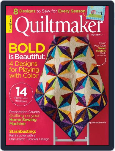 QUILTMAKER July 1st, 2017 Digital Back Issue Cover