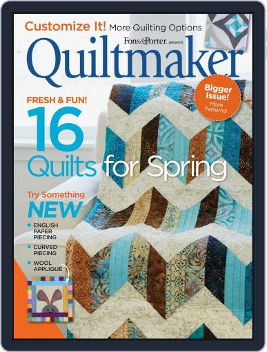 QUILTMAKER March 1st, 2017 Digital Back Issue Cover