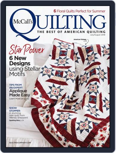 McCall's Quilting July 1st, 2018 Digital Back Issue Cover