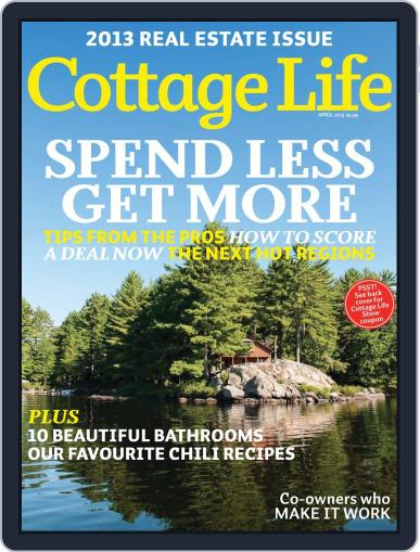Cottage Life April 1st, 2013 Digital Back Issue Cover