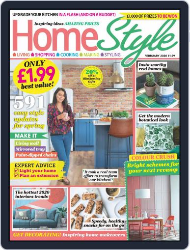 HomeStyle United Kingdom February 1st, 2020 Digital Back Issue Cover