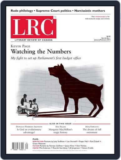 Literary Review of Canada January 1st, 2014 Digital Back Issue Cover
