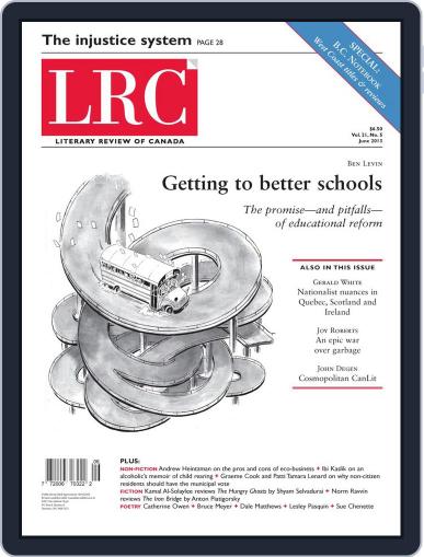 Literary Review of Canada June 1st, 2013 Digital Back Issue Cover