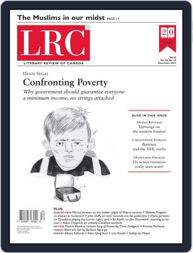 Literary Review of Canada November 28th, 2012 Digital Back Issue Cover