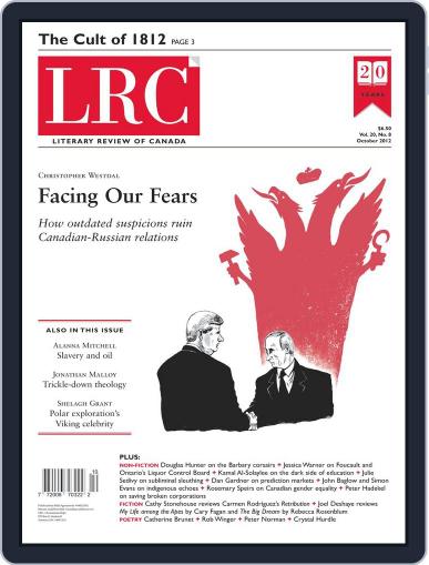 Literary Review of Canada September 25th, 2012 Digital Back Issue Cover