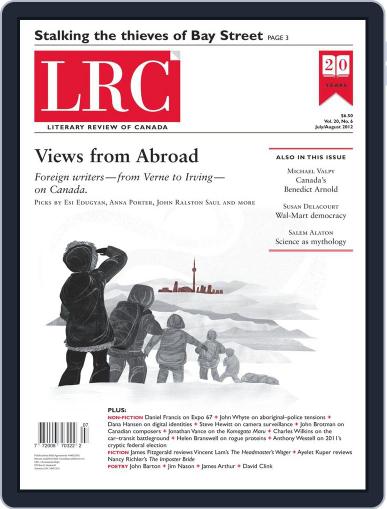 Literary Review of Canada July 3rd, 2012 Digital Back Issue Cover