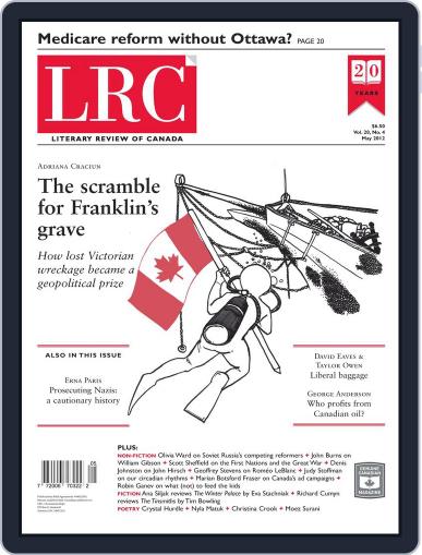 Literary Review of Canada May 16th, 2012 Digital Back Issue Cover