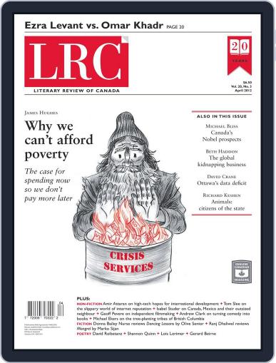Literary Review of Canada April 11th, 2012 Digital Back Issue Cover