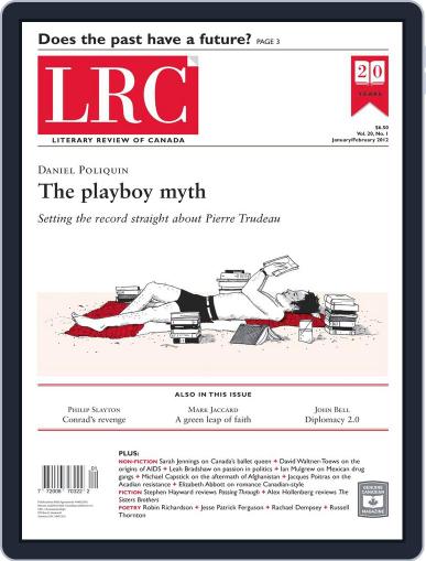 Literary Review of Canada January 13th, 2012 Digital Back Issue Cover