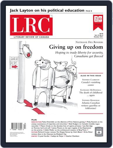 Literary Review of Canada October 5th, 2011 Digital Back Issue Cover