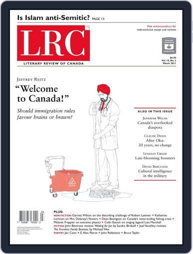 Literary Review of Canada February 22nd, 2011 Digital Back Issue Cover