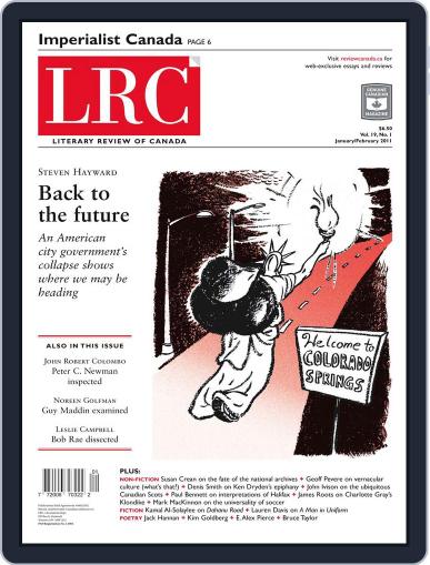 Literary Review of Canada January 6th, 2011 Digital Back Issue Cover